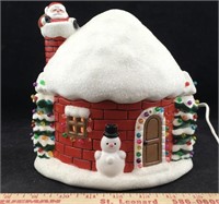 Decorative Ceramic Lighted Snow House