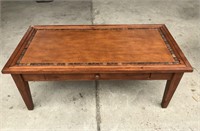 Hardwood Coffee Table with Drawer