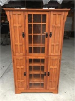 CD/DVD Cabinet with Glass Doors