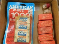 American West caps - Toy paper caps, mfg. by