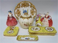 SOME OF THE PORCELAIN ITEMS IN THIS AUCTION