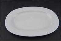 CH-APR AO11 -  White Rimmed Oval Dish 11'