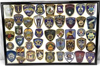 Framed State Police Municipal Patches