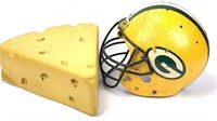 Green Bay Packers Football Helmet, Cheesehead