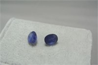 Two Blue Sapphire Gemstones