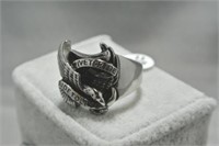 Stainless Steel Eagle Shaped Men's Ring