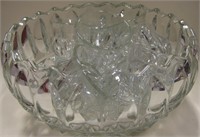 Glass Punchbowl & 10 Glasses