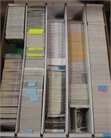 Large Box w/ 5 Rows Of Asst'd.Pro Sports Cards