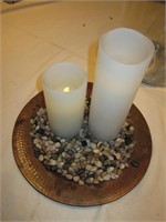 2 Battery Powered Flickering Candles - 9"