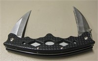 Maxam Double Lock-Blade Folding Knife 10" Overall