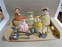 Miscellaneous Collector Spoons & Lady Figurines