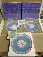 Three 9" Wedgwood Plates In Boxes