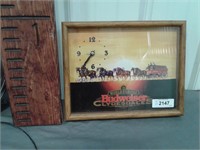 Budweiser Clydesdales picture/clock
