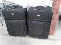 Luggage w/ wheels, pair