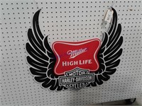 Miller Harley-Davidson tin sign