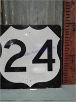 Route 24 highway sign