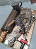 Assorted old kitchen utensils