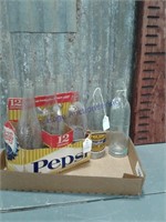 Pepsi 12-oz six pack w/ carrier, 2 other bottles