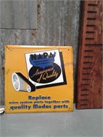 NAPA Modac parts tin sign