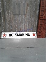 Texaco No Smoking porcelain sign