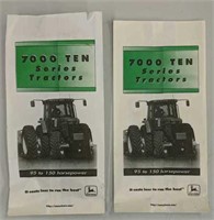 2- JD 7000 Ten Series Tractors Parts Sacks