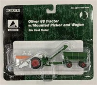 Oliver 88 w/Picker & Wagon 1/64