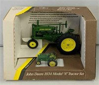 JD Model A Tractor Set NIB