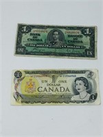 2 Canadian dollar bills