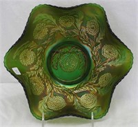 Ten Mums ruffled bowl - green