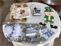 Weather radio/placemats/table runner