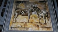9x9 zebras art piece