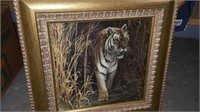 Square foot tiger and frame
