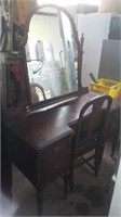 Antique Vanity complete w chair