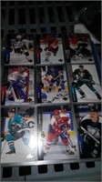 Binder of 1994 upper deck hockey cards