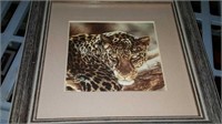 Small leopard art piece