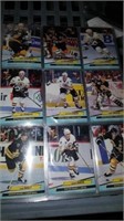 Binder of 1993 fleer ultra hockey cards