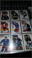 Binder of score 1996 hockey cards