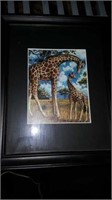 8x10 giraffe art piece