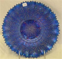 Hearts & Flowers PCE bowl w/ribbed back - blue