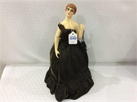 Vintage Dresser Doll w/ Black Gown & Purse