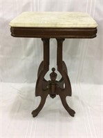 Sm. White Marble Top Victorian Table