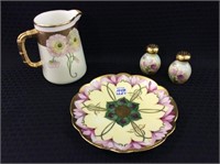 Lot of 4 Hand Painted PIeces Including