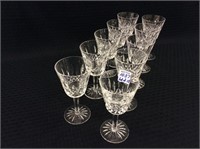 Lot of 10 Waterford Stemmed Wine Glasses