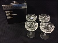 Set of 4 Kobe Crystal Diamond Cut