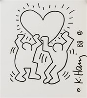 American Pop Art School Marker Signed Haring