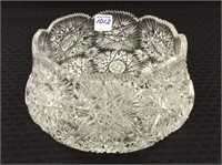 Lg. American Brilliant Cut Glass Bowl