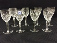 Lot of 8 Waterford Crystal Wines