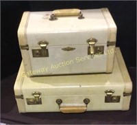 Vintage Suitcase and Ladies Carry on Case
