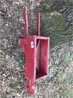 Wooden wheelbarrow planter box