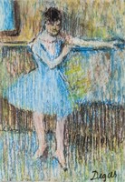 French Impressionist Mixed Media Signed Degas